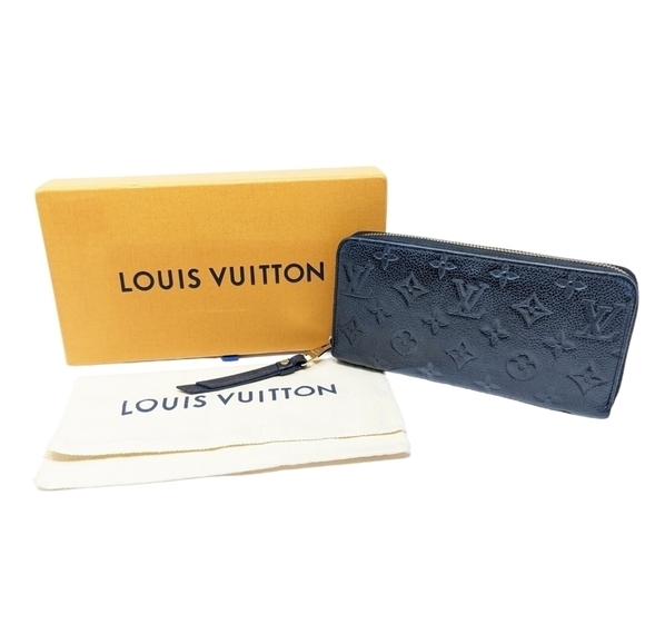 Louis Vuitton Monogram Empreinte Zippy Wallet in Noir Black Leather - Picture 1 of 14